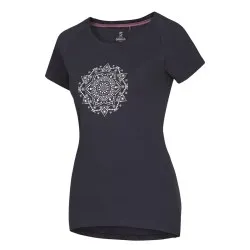 Ocun Raglan camiseta mujer - dark grey india mandala